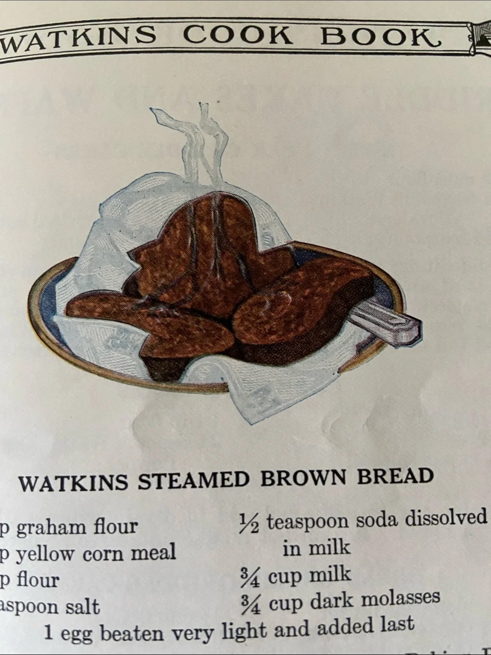 Antique Vintage 1920s 20s Watkins advertising advertisement baking and Cookbook